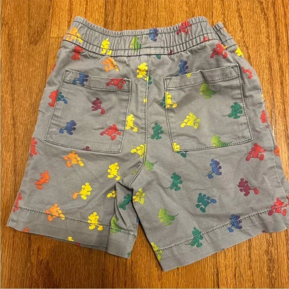 Baby GAP x Disney Mickey Mouse Print Boys Shorts Gray Size 3T Summer